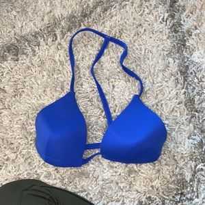 Blue bikini top